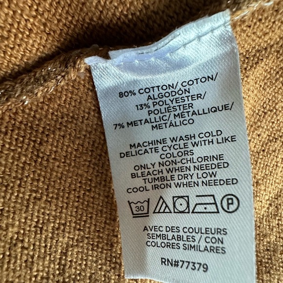 Women's Tan Open-Front Sweater - Picture 3 of 3